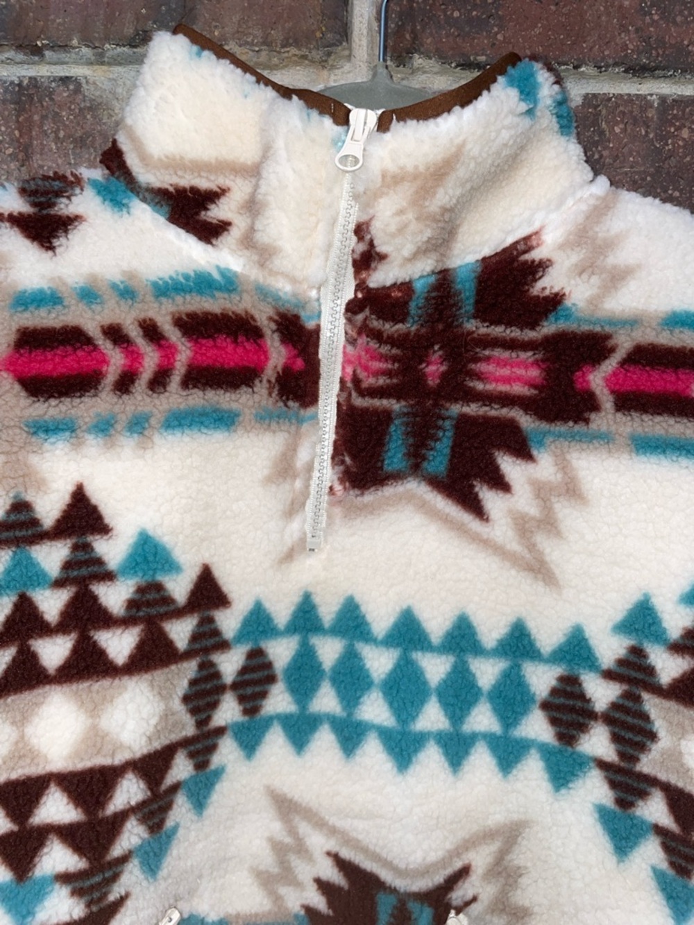 Rock And Roll Denim AZTEC SHERPA PULLOVER NWT size M - Picture 11 of 11
